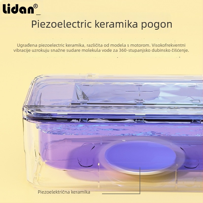Lidan T-90 višefunkcionalni ultrazvučni stroj za čišćenje alata za nokte, s visokofrekventnim ultrazvučnim čišćenjem i UV kutijom za dezinfekciju