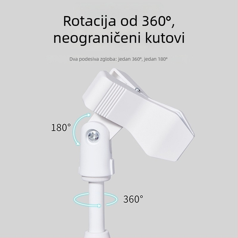 Ručna lampa za nokte s dvostrukim pretincom za kartice i klipom za naljepnice za nokte — 1 kom