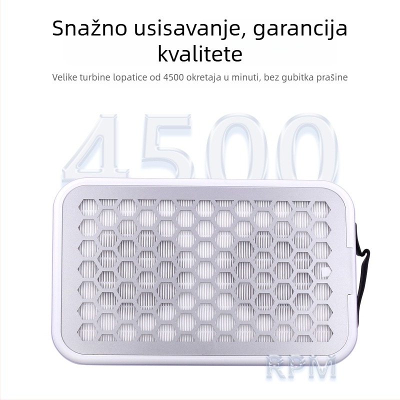 Kolektor prašine za manikuru, ultra tanak, tih, s dvostrukim kotačima i snažnim usisom, nehrđajući čelik, 1012 g