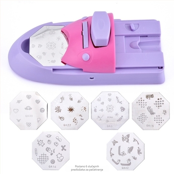 Set za ispis noktiju, ručni stroj za lakiranje noktiju, DIY, model: E027/E028, marka gcocl, klasifikacija: Manikura, licencirana privatna marka: Da