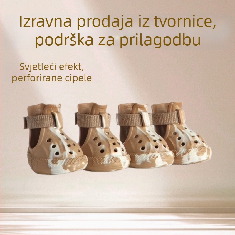 Space dog cipele za pse – EVA, vodootporne, protuklizne, otporno na habanje, ležerni stil (ključne specifikacije: EVA; vodootporne; protuklizne; otporno na habanje)