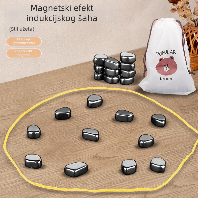 Magnetska borbena šahovska igra — plastične figure; za uzrast 4–14 godina; razvija emocije, vid i koordinaciju ruke i mozga