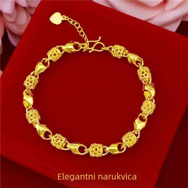 Ženski narukvica od legure s elektropliranjem – Zhenhuang Jewelry, ženski stil, jesen 2024