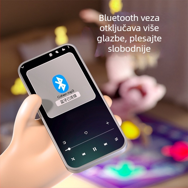 Dječji glazbeni plesni tepih — sklopivi, interaktivna igra, od plastike, za uzrast 7–14 godina