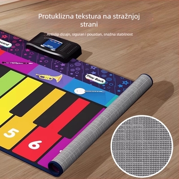 Art brenda višenamjenski klavirski tepih za djecu, protuklizna površina, integrirani tepih za puzanje, debljina 0,5 cm