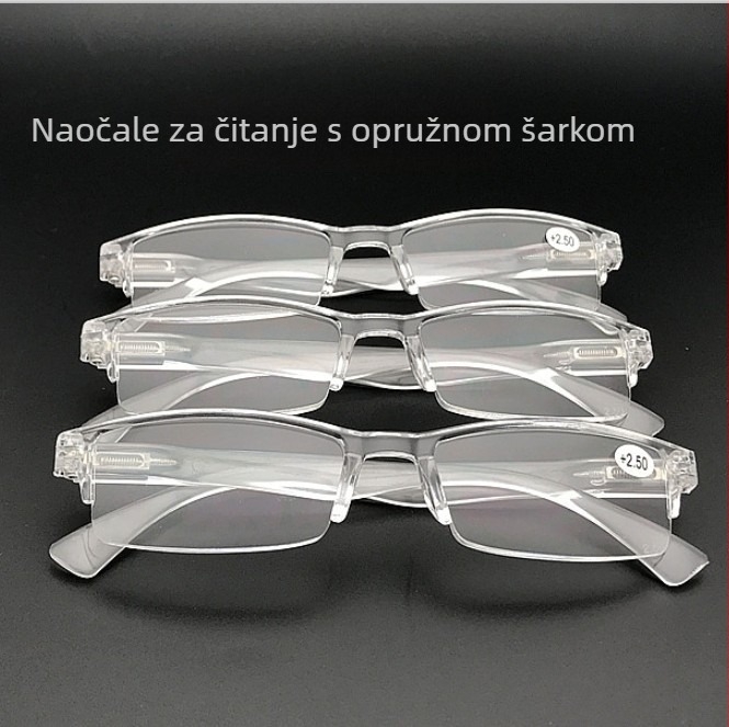 908 naočale za čitanje s opružnim ramenima, bez okvira, za prezbiopiju