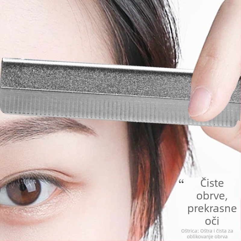 Michelle set noževa za obrve, 10 kom., nehrđajući čelik s anti-scratch oštricama, za žene i makeup umjetnike, porijeklo Zhejiang