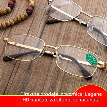 Naočale za čitanje s pravim okvirom i prozirnom kućicom, Donghai kristalno staklo