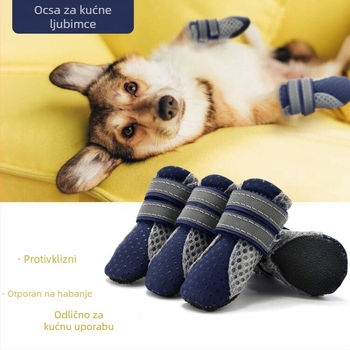 Cipele za šape psa – Gumene, vodootporne, protuklizne, tople, otporne na habanje