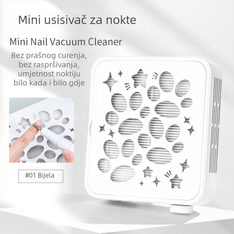 Kaniu usisivač prašine za nokte s bezsrebrnim turbinskim motorom, mini visoko usisavanje, filter prašine za nokte, model G2XCQ7, profesionalni alat za manikuru