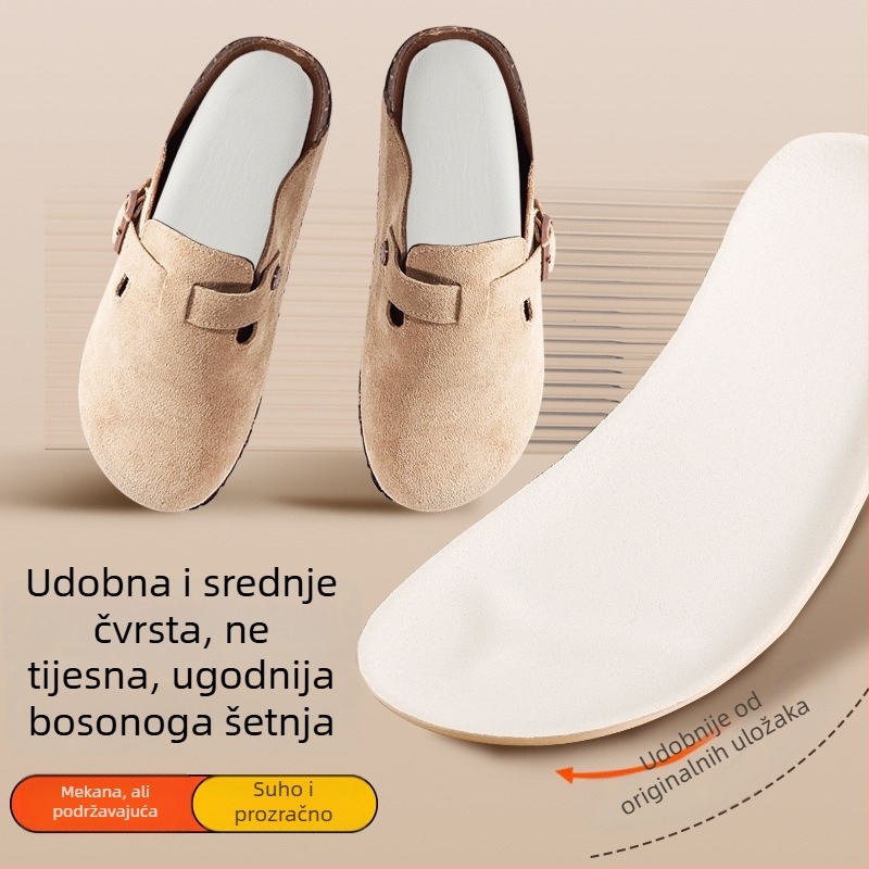 PU ulošci za cipele u obliku Birkenstock, ulošci s dezodorirajućom funkcijom, potpora luka po cijeloj duljini, cijele uloške