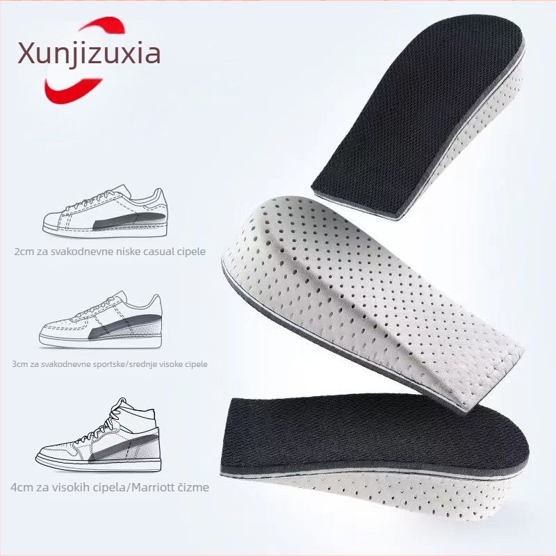 Unisex EVA ulošak za povećanje visine, diskretan, cijeli ili polu duljine, visina 2.3–4.3 cm, veličine 34–46