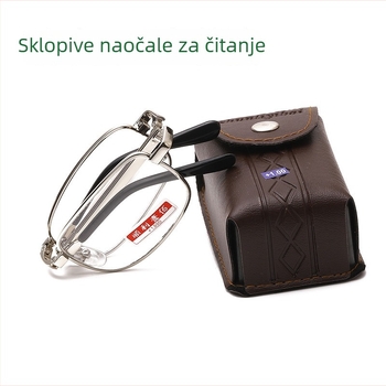 Smooth One Hundred Čitanje naočale s staklenim lećama, metalni okvir, puni okvir, dimenzije 46×19×134 mm, Model 503