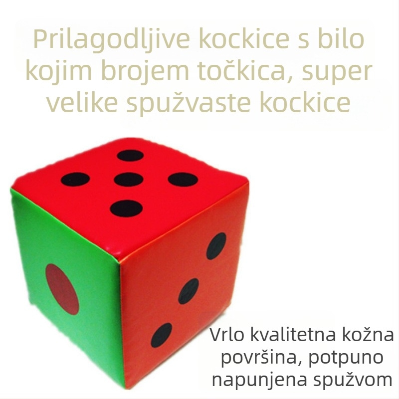 Ogromne kocke za zabavne igre: za KTV, svadbene rekvizite, vrtić, igra Flying Chess; u vrećici; uzrast 0–3 godina; ekskluzivni izvoz preko granica