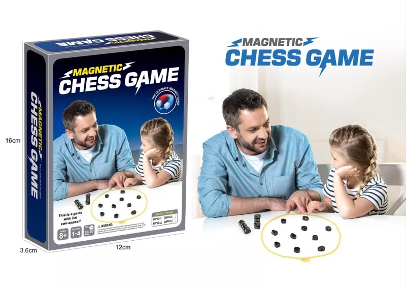 Magnetska stolna šahovska igra za obiteljsku interakciju (Materijal: plastika; Dobna skupina: 15–60 godina; Vrsta: stolne šahovske igre; Razvija intelekt i koordinaciju ruku i oka)