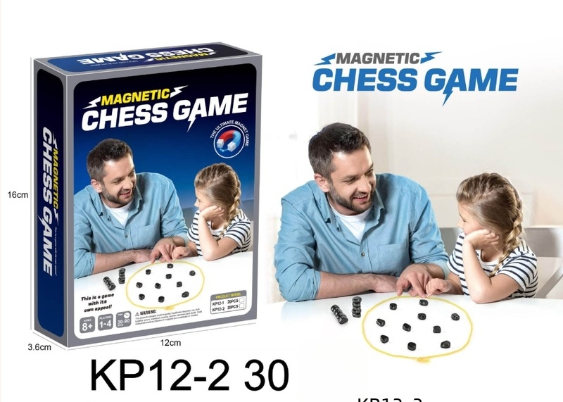 Magnetska stolna šahovska igra za obiteljsku interakciju (Materijal: plastika; Dobna skupina: 15–60 godina; Vrsta: stolne šahovske igre; Razvija intelekt i koordinaciju ruku i oka)