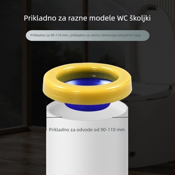 Brtvilo za toaletni flanš s anti-odor ventilom, ABS materijal + maslano ljepilo, kod 021, moderni minimalistički stil