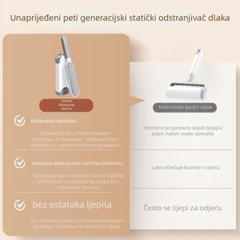 Qiwang plastična rola za uklanjanje vlakana s odjeće — moderan jednostavan dizajn, uklanja dlake i vlakna