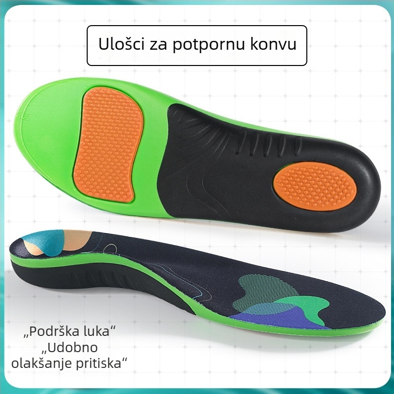 Ortopedske uloške s potporom luka, EVA materijal, model 240406, pune duljine