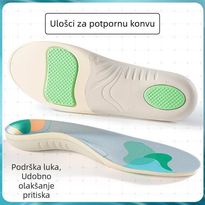 Ortopedske uloške s potporom luka, EVA materijal, model 240406, pune duljine