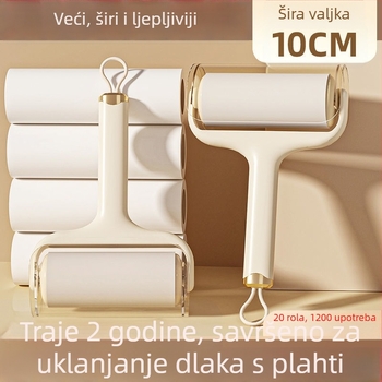 Rolka za uklanjanje dlaka s visokom lepljivošću, prijenosni kućni uklanjatelj dlaka, plastična konstrukcija