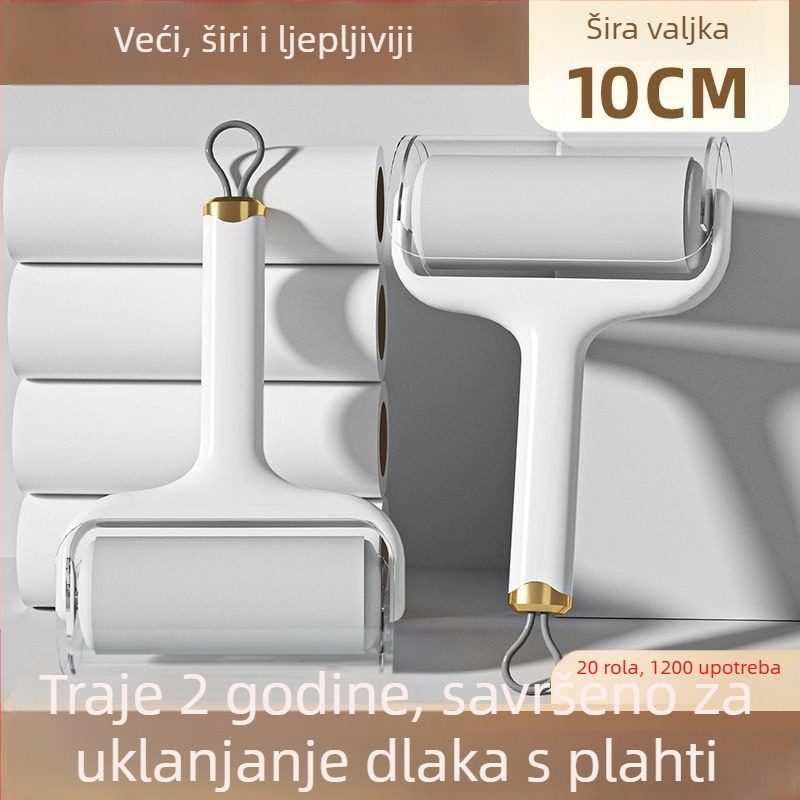 Rolka za uklanjanje dlaka s visokom lepljivošću, prijenosni kućni uklanjatelj dlaka, plastična konstrukcija