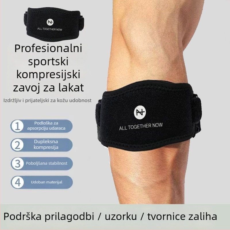 Elbow Sleeve s podesivom kompresijom – pamuk-najlon materijal, za odrasle, vanjski sportovi