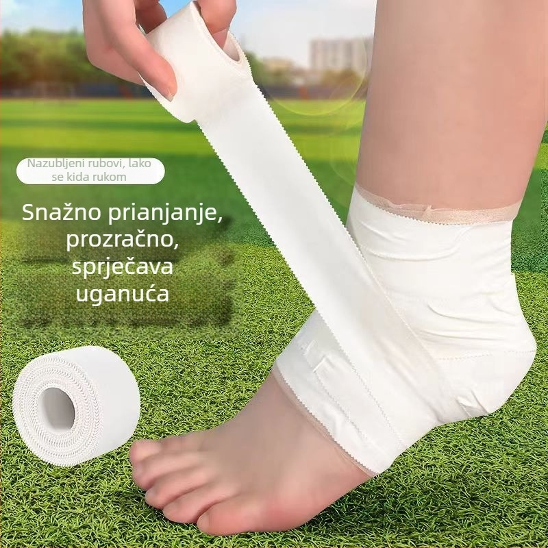 Sportska traka za fiksiranje stopala i zglobova, podrška zapešća i prstiju, bijela tanka ljepljiva traka, elastični zavoj.