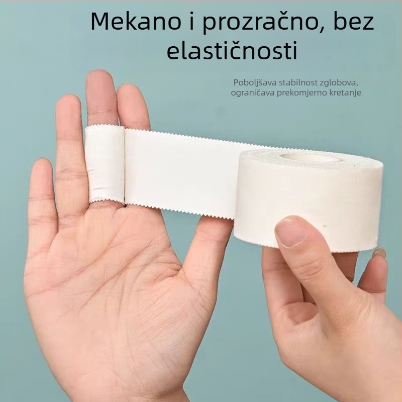 Sportska traka za fiksiranje stopala i zglobova, podrška zapešća i prstiju, bijela tanka ljepljiva traka, elastični zavoj.
