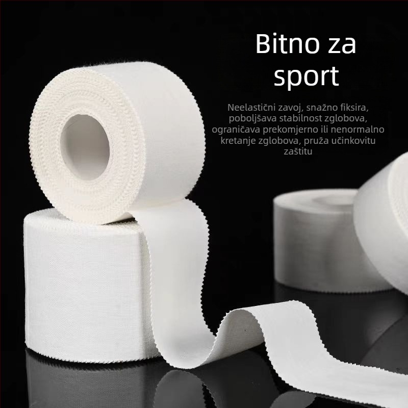 Sportska traka za fiksiranje stopala i zglobova, podrška zapešća i prstiju, bijela tanka ljepljiva traka, elastični zavoj.