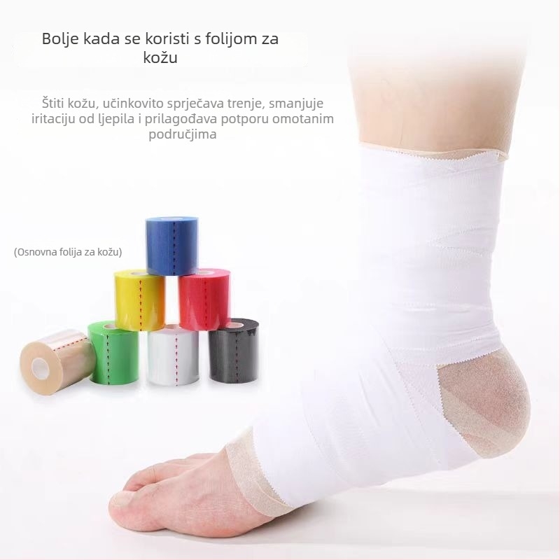 Sportska traka za fiksiranje stopala i zglobova, podrška zapešća i prstiju, bijela tanka ljepljiva traka, elastični zavoj.