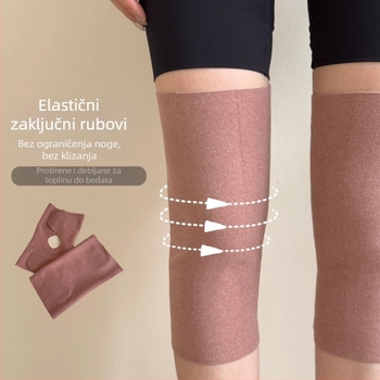 Compete Topla zaštita koljena za biciklizam, jesen-zima, podesivi Velcro zatvarač, za odrasle (Zima 2025)