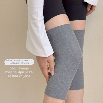 Compete Topla zaštita koljena za biciklizam, jesen-zima, podesivi Velcro zatvarač, za odrasle (Zima 2025)