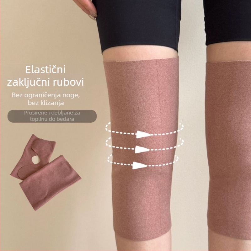 Compete Topla zaštita koljena za biciklizam, jesen-zima, podesivi Velcro zatvarač, za odrasle (Zima 2025)