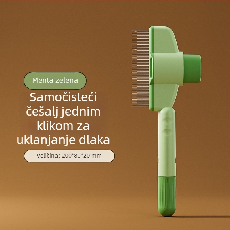 Četka za mačke i pse s igličastim zubima za uklanjanje otpale dlake i čišćenje dlakavih kućnih ljubimaca