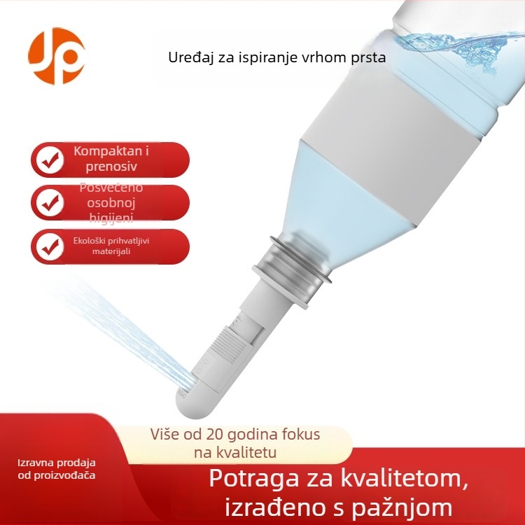 Ručni prijenosni bide za žensku intimnu higijenu — ABS materijal, način ispiranja, injekcijsko oblikovanje, unutarnji promjer 21–25 mm