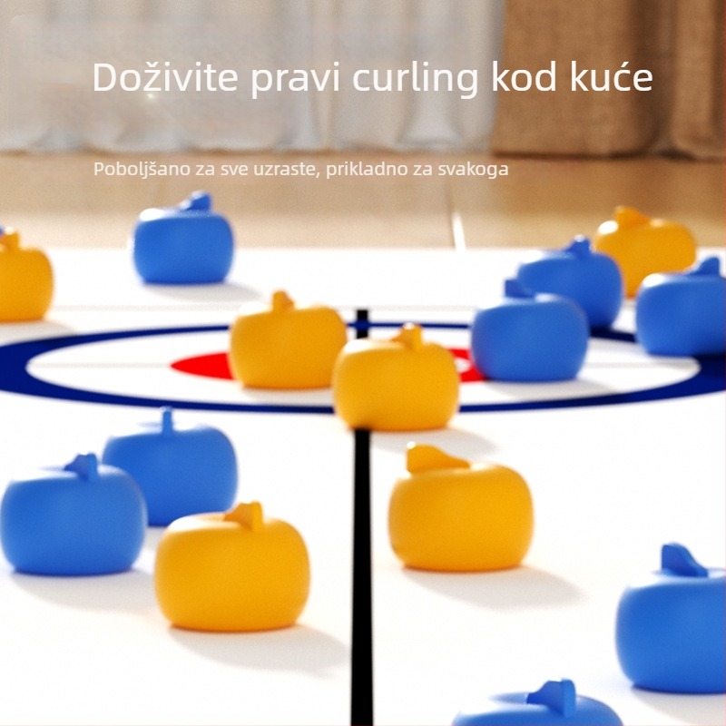 Stolna curling igra za dva igrača – interaktivna igra za roditelje i djecu, unutarnja sportska igra