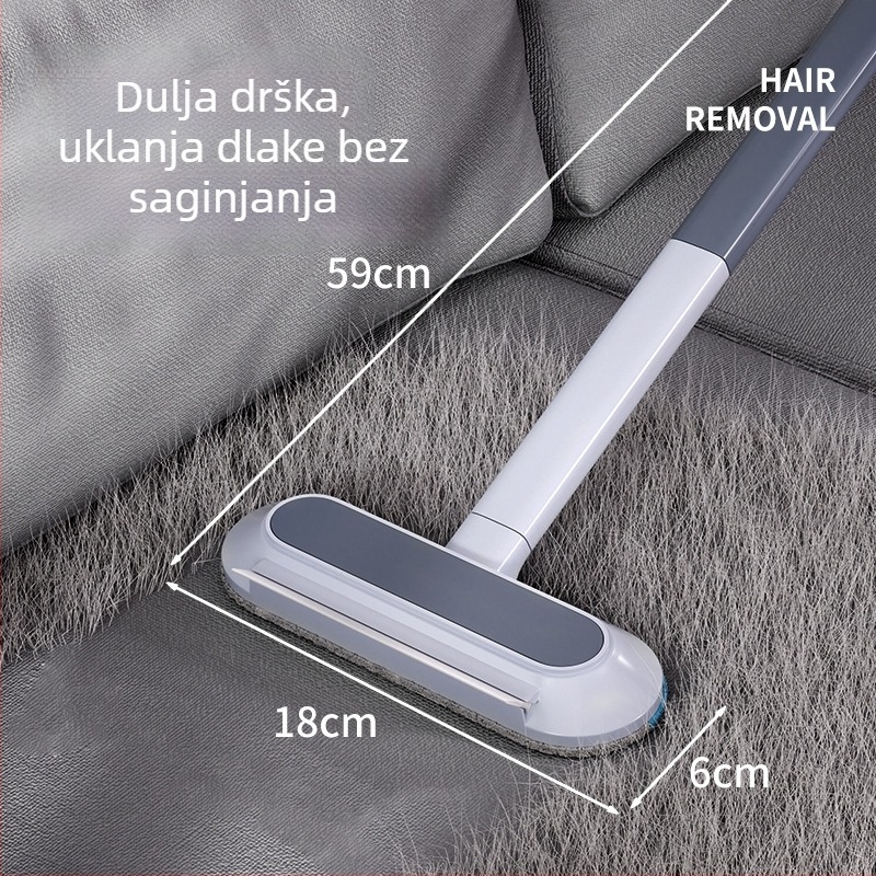 Četka za uklanjanje dlaka kućnih ljubimaca za kratkodlake mačke – četka s lukom na glavi, za čišćenje tepiha, sofa i kreveta