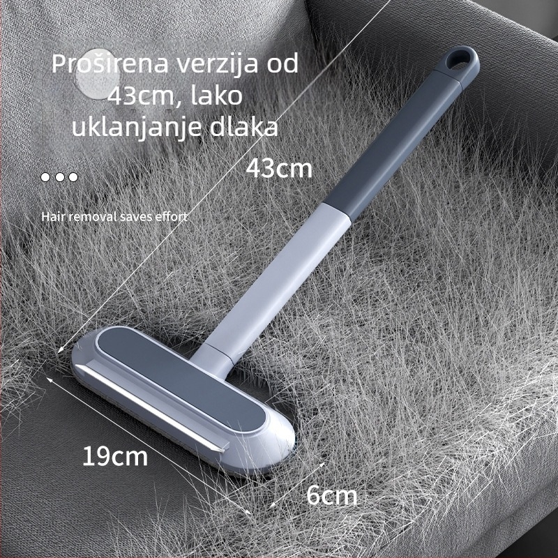 Četka za uklanjanje dlaka kućnih ljubimaca za kratkodlake mačke – četka s lukom na glavi, za čišćenje tepiha, sofa i kreveta