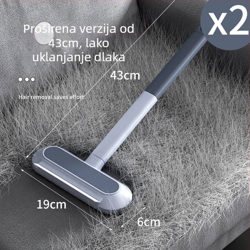 Četka za uklanjanje dlaka kućnih ljubimaca za kratkodlake mačke – četka s lukom na glavi, za čišćenje tepiha, sofa i kreveta