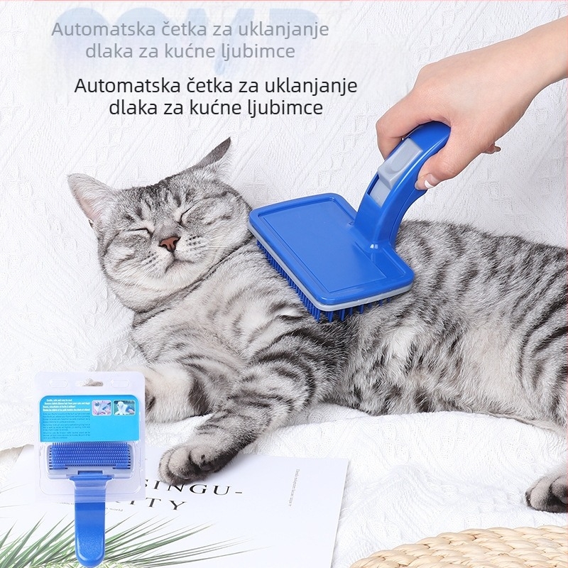 Ai Youjia Samooprani češalj za uklanjanje dlaka pasa, masirajući češalj za otklanjanje zapetljaja, plastični