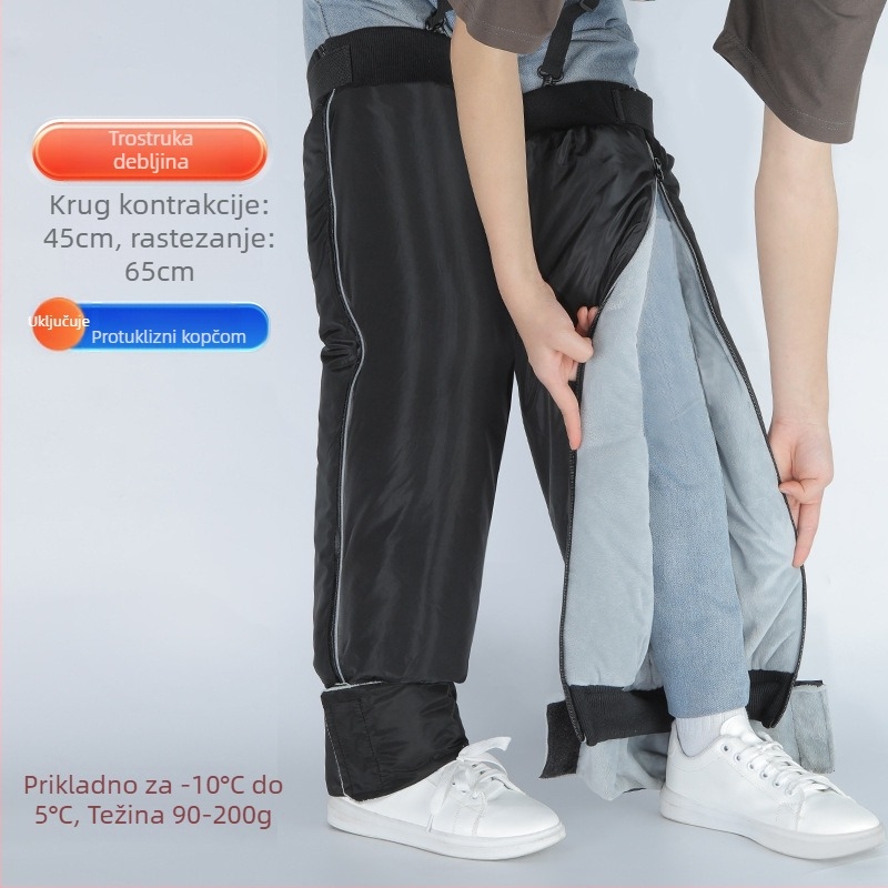 Nogu koljena za električna vozila – zimski model s vjetro- i vodonepropusnosti, otporan na hladnoću i toplinu; debele; za vožnju bicikla, dostavu i vožnju motocikla; za odrasle, proljeće 2025