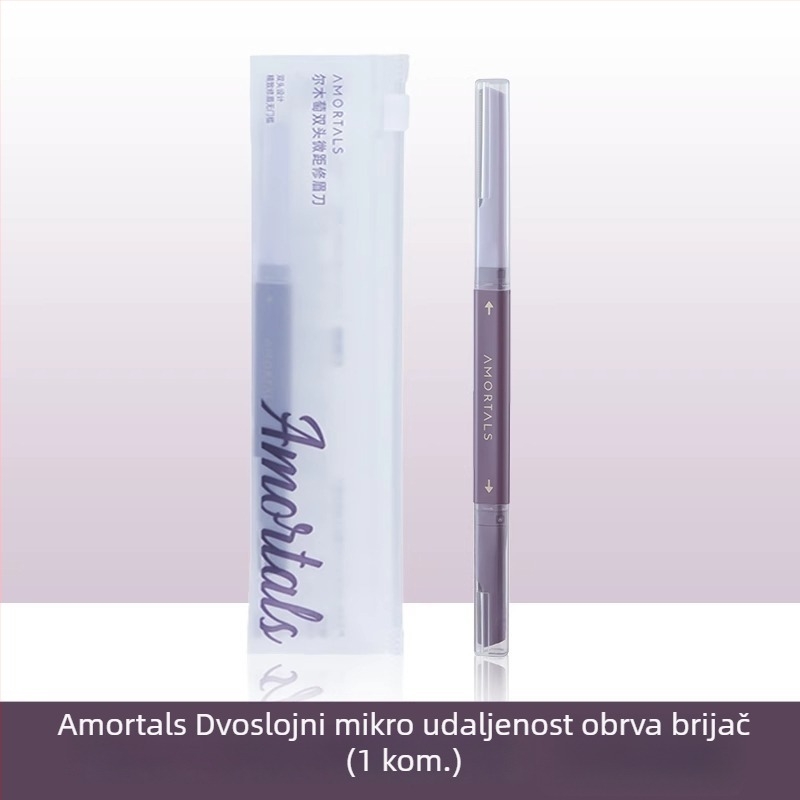 Amortals Trimer za obrve – plastika, siguran dizajn, za muškarce i žene, set za početnike