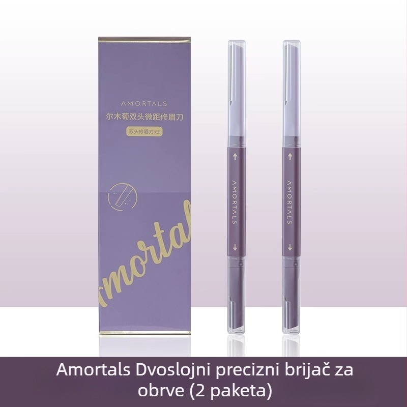 Amortals Trimer za obrve – plastika, siguran dizajn, za muškarce i žene, set za početnike