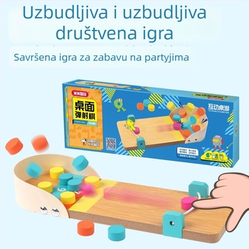 Mimizhi Play Drvena Stolna Igra s Udarom Loptice – Unutarnja Relaksacija