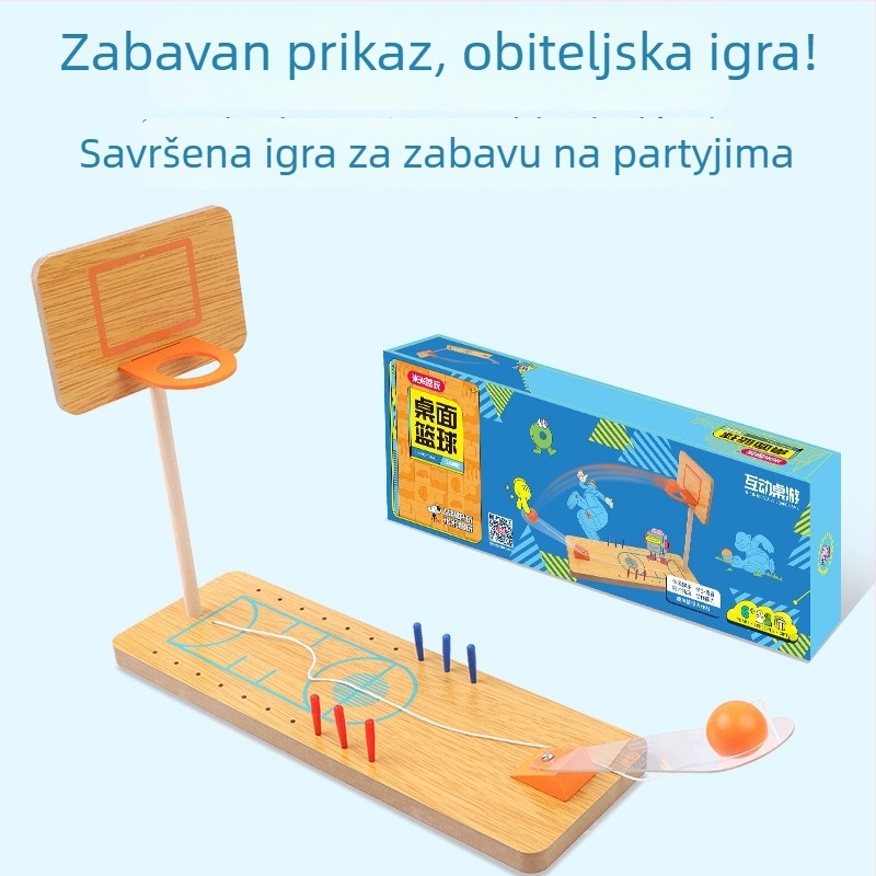 Mimizhi Play Drvena Stolna Igra s Udarom Loptice – Unutarnja Relaksacija