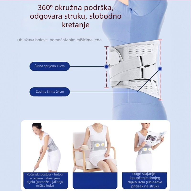 Pojasna zaštita s čvrstom trakom, od poliestera; za odrasle; pogodna za košarku