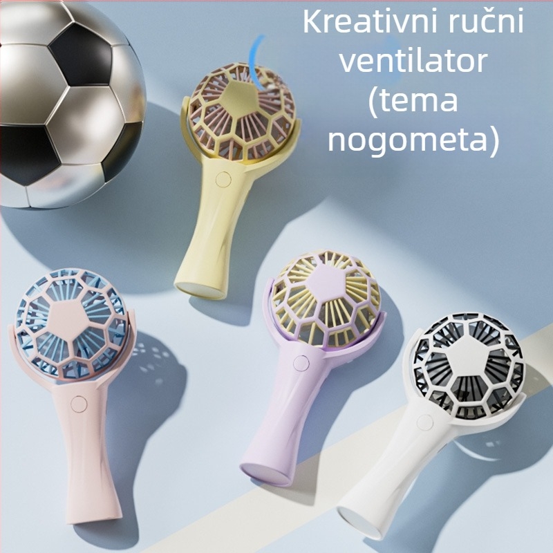 Prijenosni ručni ventilator - Brushless motor, Ugrađena baterija 500–800 mAh, 3 brzine, Trajanje 3–6 h