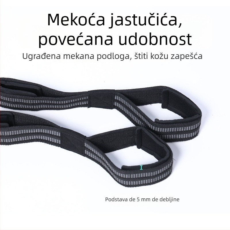 Naramnica za zapešće za dizanje utega, protuklizna, poliester, za odrasle, mrtvo dizanje i fitness