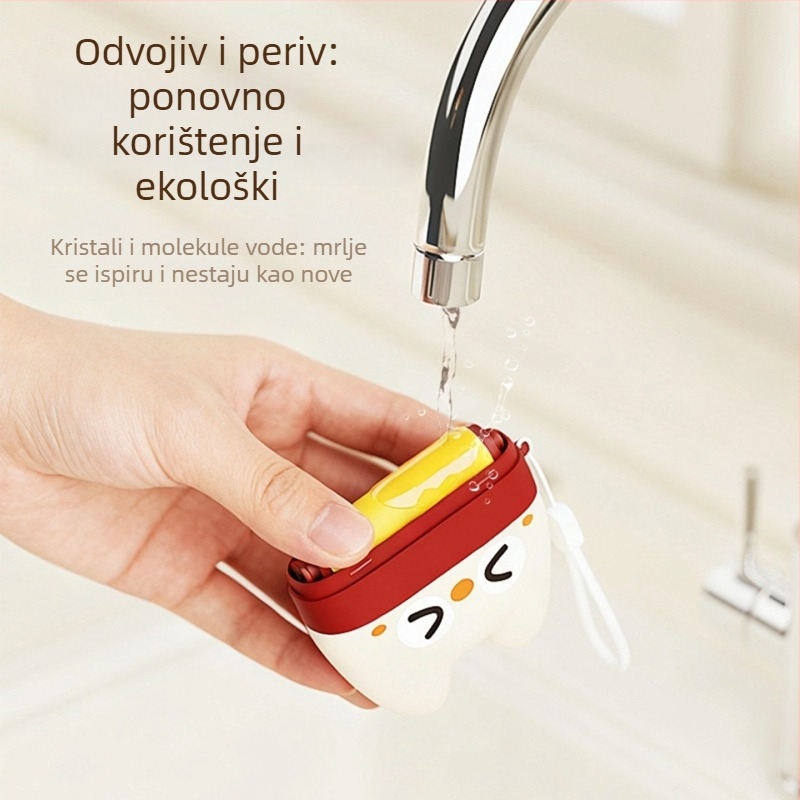 Periva četka za uklanjanje dlaka kućnih ljubimaca, s zakrivljenim češljem, simpatičnog crtanog dizajna, za male pse